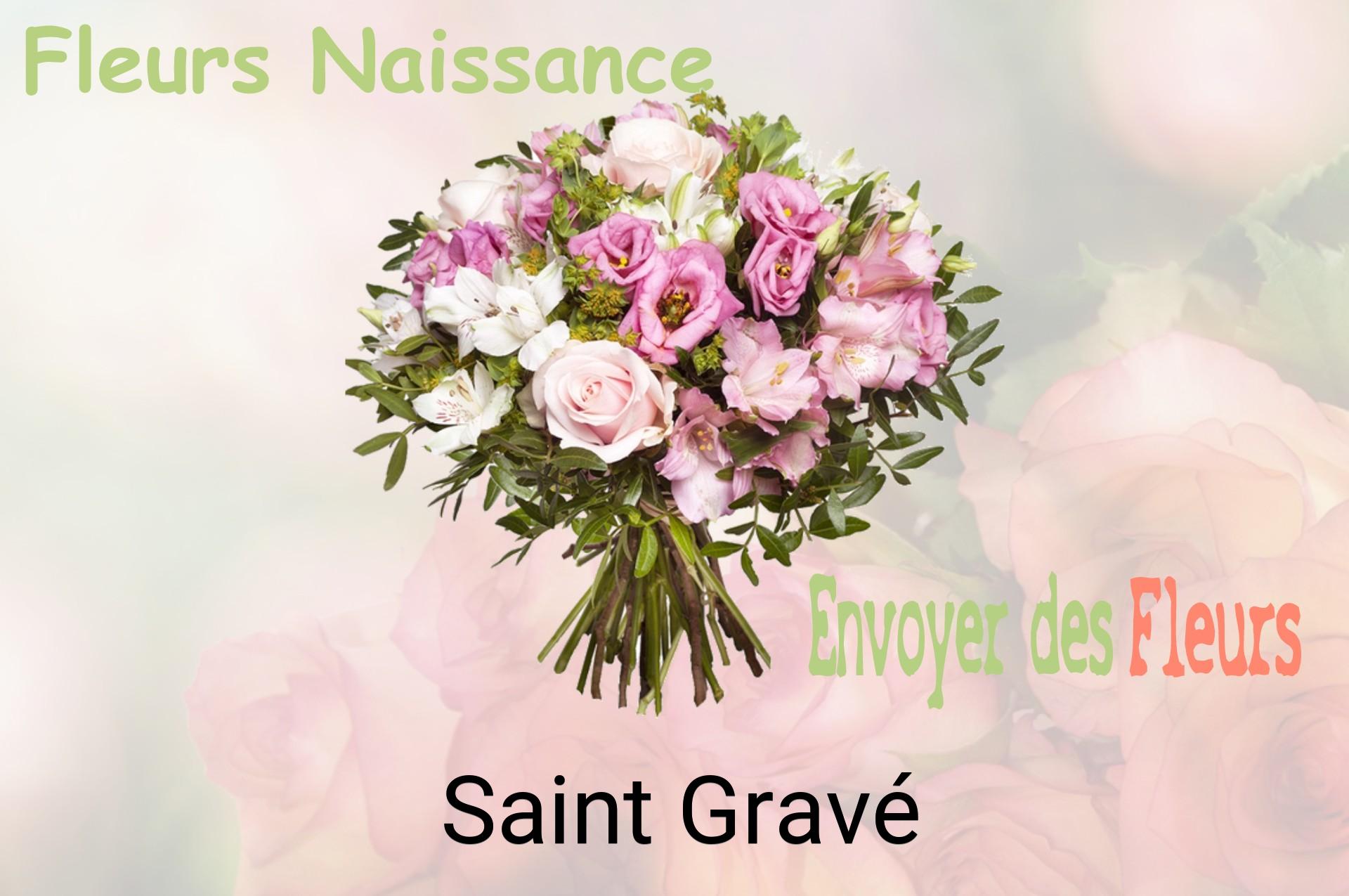 Bouquet de fleurs de naissance livré à Saint-Gravé